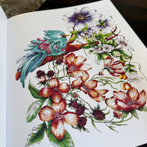 Malebog af Christina - De Hemmelige Blomster